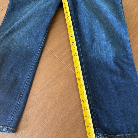 EUC Talbots Crop Straight Leg Jeans Dark Blue SZ 14 - Picture 9 of 11